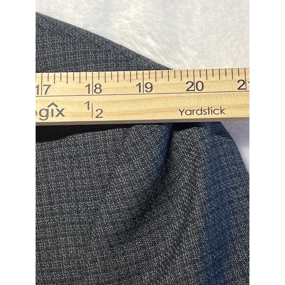 Vtg Haggar Collection 42R Blue Black Check Plaid Tweed Blazer Sport Coat Jacket - Picture 13 of 16